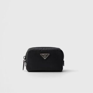 PRADA Black Nylon Zipper Credit Card Holder Wallet Purse